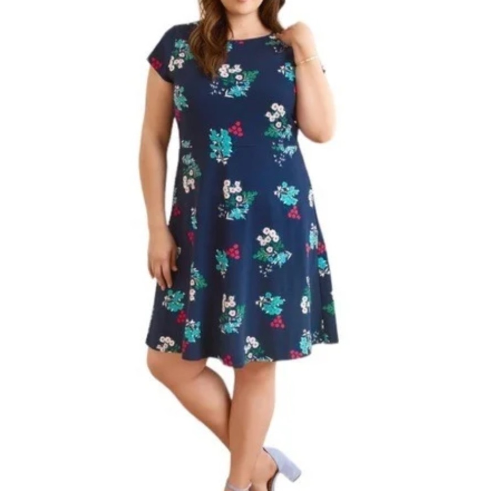 Draper James Floral Ponte Knit Dress